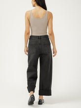 Charger l&#39;image dans la galerie, BE EASY WIDE LEG CROP SILVER JEAN L28934ADB551
