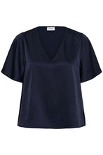 Charger l'image dans la galerie, HAUT BLOUSE COL V MANCHE COUDE SAINT TROPEZ LODISASZ SS BLOUSE 30515493 193924
