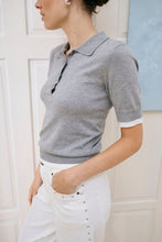 Charger l'image dans la galerie, TRICOT POLO MANCHE COURTE KAFFE KALIZZA CONTRAST POLO 10511494

