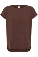 Charger l'image dans la galerie, HAUT T-SHIRT COL ROND LUREX ICHI IHREBEL SS6 20109945 CHICORY COFFEE 101419
