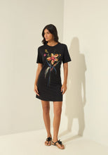 Charger l'image dans la galerie, ROBE T-SHIRT PRINT FLEURS LEZ A LEZ 3604E
