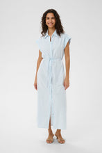 Charger l'image dans la galerie, ROBE CHEMISIER MANCHES CAPES RAYURES SAINT-TROPEZ ELMIKOSZ N. MAXI DRESS 30515130 304847
