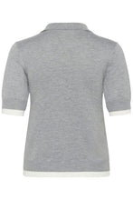 Charger l'image dans la galerie, TRICOT POLO MANCHE COURTE KAFFE KALIZZA CONTRAST POLO 10511494
