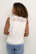 Charger l'image dans la galerie, HAUT CAMISOLE COL ROND DENTELLE CREAM CRKIT LACE TOP 10613240 110602
