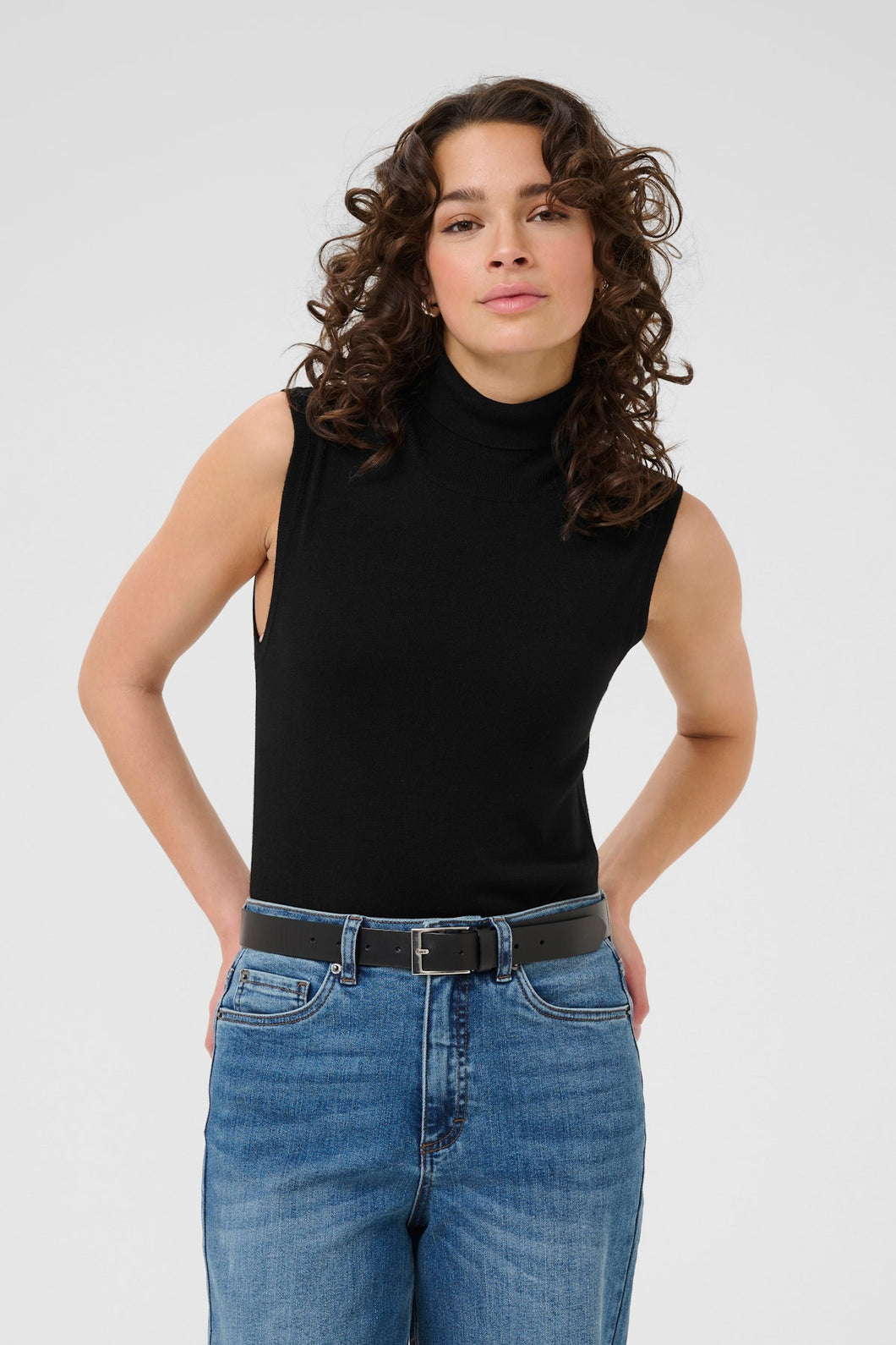 TRICOT SANS MANCHE COL ROULÉ KAFFE KALIZZA ROLLNECK 10510977
