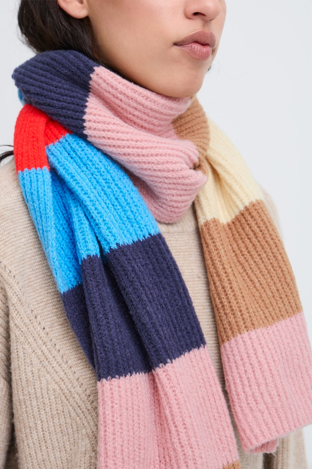 FOULARD LAINAGE MULTI RAYURES ICHI IAMATIKI SC 20121702