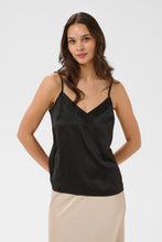Charger l'image dans la galerie, HAUT CAMISOLE COL V BRETELLE SPAGHETTI AJUSTABLE KAFFE KALOTTE STRAP TOP 10511696
