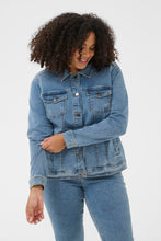 Charger l'image dans la galerie, VESTE DE JEAN TAILLE PLUS KAFFE CURVE KCVILANA DENIM JACKET 10584088
