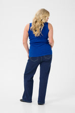 Charger l&#39;image dans la galerie, HAUT CAMISOLE RIBS TAILLE PLUS KAFFE CURVE KACARINA 10581396-193952
