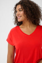Charger l'image dans la galerie, HAUT COL V ÉLASTIQUE AU BAS TAILLE PLUS KAFFE CURVE KCJENA V-NECK 10582099 171664
