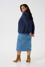 Charger l'image dans la galerie, VESTON KNIT TAILLE PLUS MANCHE LONGUE KAFFE CURVE KCJENNA BLAZER 10582130-194020
