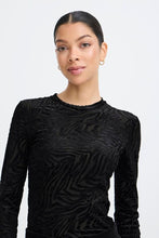 Charger l&#39;image dans la galerie, HAUT M/L MESH AVEC MOTIF ANIMAL VELOURS B.YOUNG BYSHIRLEY TOP 3 20818323
