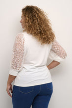 Charger l'image dans la galerie, HAUT COL ROND MANCHE DENTELLE TAILLE PLUS KAFFE CURVE KCBELLA LACE 10581899 110602
