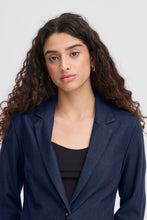 Charger l&#39;image dans la galerie, VESTON KNIT MANCHE LONGUE ICHI IHKATE DENIM BL 20122944
