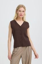 Charger l'image dans la galerie, TRICOT DEBARDEUR SANS MANCHE COL V BOUTONS B.YOUNG BYOTARI SLIPOVER 20819142 191016
