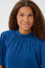 Charger l'image dans la galerie, HAUT BLOUSE MANCHE COURTE COL MONTANT SAINT TROPEZ AILEENSZ FLARED 30514797 194029

