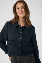 Charger l&#39;image dans la galerie, VESTE COURTE JACQUARD TON SUR TON CREAM CRBAYU JACKET 10614133
