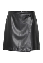 Charger l&#39;image dans la galerie, JUPE COURTE CUIRETTE B.YOUNG BYDAJA FAKE WRAP SKIRT 20816993

