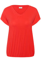 Charger l'image dans la galerie, HAUT COL V ÉLASTIQUE AU BAS TAILLE PLUS KAFFE CURVE KCJENA V-NECK 10582099 171664

