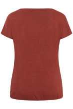 Charger l'image dans la galerie, HAUT COL V ÉLASTIQUE AU BAS TAILLE PLUS KAFFE CURVE KCJENA V-NECK 10582099 191334
