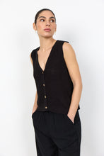 Charger l'image dans la galerie, TRICOT DEBARDEUR SANS MANCHE COL V BOUTONS SOYA CONCEPT FELIZIA 1 33811 9999
