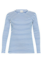 Charger l'image dans la galerie, HAUT RAYURES COL ROND MANCHE LONGUE TAILLE PLUS KAFFE CURVE KCLIA 10580179 108019
