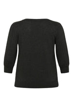 Charger l'image dans la galerie, TRICOT COL ROND MANCHE 3/4 BOUFFANTE TAILLE PLUS KAFFE CURVE KCLONI 3/4 10582202 100125
