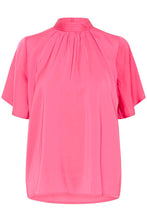Charger l'image dans la galerie, HAUT BLOUSE MANCHE COURTE COL MONTANT SAINT TROPEZ AILEENSZ FLARED 30514797 182120

