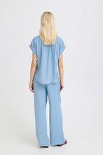 Charger l'image dans la galerie, BLOUSE CHEMISIER TENCEL COULEUR DENIM MANCHE COURTE B.YOUNG BYKOSMO SHIRT 3 20818796
