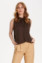 Charger l'image dans la galerie, HAUT SANS MANCHE COL HAUT SAINT TROPEZ AILEENSZ 30500036 MOLE BRUN
