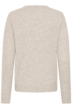 Charger l'image dans la galerie, TRICOT MANCHE LONGUE COL V MOTIF LOSANGE CREAM CRHOPE KNIT PULLOVER 10615298
