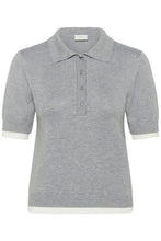 Charger l'image dans la galerie, TRICOT POLO MANCHE COURTE KAFFE KALIZZA CONTRAST POLO 10511494
