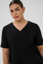 Charger l'image dans la galerie, CHANDAIL COL V MANCHE COURTE TAILLE PLUS KAFFE CURVE KCANNIA T-SHIRT 10584209
