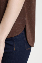 Charger l'image dans la galerie, HAUT T-SHIRT COL ROND LUREX ICHI IHREBEL SS6 20109945 CHICORY COFFEE 101419
