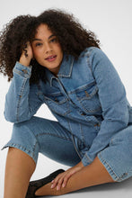 Charger l'image dans la galerie, VESTE DE JEAN TAILLE PLUS KAFFE CURVE KCVILANA DENIM JACKET 10584088
