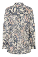 Charger l'image dans la galerie, BLOUSE COL CHEMISIER M/L FERMETURE BOUTONS IMPRIMÉ PAISLEY CREAM CRBEA
