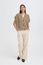 Charger l&#39;image dans la galerie, TRICOT PONCHO SANS MANCHE COL V BOUTONS B.YOUNG BYOTINKA 20815276 181112
