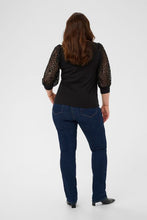 Charger l'image dans la galerie, HAUT COL ROND MANCHE DENTELLE TAILLE PLUS KAFFE CURVE KCBELLA LACE 10581899 100121
