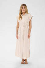 Charger l'image dans la galerie, ROBE CHEMISIER MANCHES CAPES RAYURES SAINT-TROPEZ ELMIKOSZ N. MAXI DRESS 30515130
