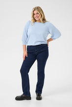 Charger l'image dans la galerie, TRICOT COL ROND MANCHE 3/4 BOUFFANTE TAILLE PLUS KAFFE CURVE KCLONI 3/4 10582202 164016
