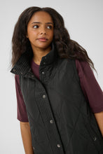 Charger l'image dans la galerie, VESTE LONGUE SANS MANCHE MATELASSÉE TAILLE PLUS KAFFE CURVE KCMALENA 10580457
