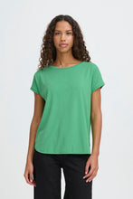 Charger l'image dans la galerie, HAUT T-SHIRT COL ROND LUREX ICHI IHREBEL SS6 20109945 KELLY GREEN 166138
