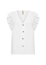 Charger l'image dans la galerie, HAUT BLOUSE BOUTONNIERE COL V MANCHE CAPE SOYA CONCEPT SC-CATH 5 41703
