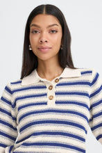 Charger l'image dans la galerie, TRICOT POLO RAYURES MANCHE COURTE B.YOUNG BYMIKALA POLO 20818398
