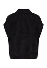 Charger l&#39;image dans la galerie, TRICOT PONCHO SANS MANCHE COL V BOUTONS B.YOUNG BYOTINKA 20815276 200451
