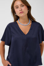 Charger l'image dans la galerie, HAUT BLOUSE COL V MANCHE COUDE SAINT TROPEZ LODISASZ SS BLOUSE 30515493 193924
