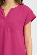 Charger l'image dans la galerie, HAUT BLOUSE DEVANT POLYESTER CHIFFON DOS JERSEY FRANSA FRZAWOV 2 20603737 182336
