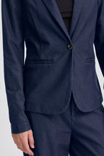 Charger l&#39;image dans la galerie, VESTON KNIT MANCHE LONGUE ICHI IHKATE DENIM BL 20122944
