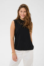 Charger l'image dans la galerie, HAUT CAMISOLE COL MONTANT DENTELLE CREAM CRSUNY TOP 10614886-100120
