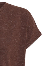 Charger l'image dans la galerie, HAUT T-SHIRT COL ROND LUREX ICHI IHREBEL SS6 20109945 CHICORY COFFEE 101419
